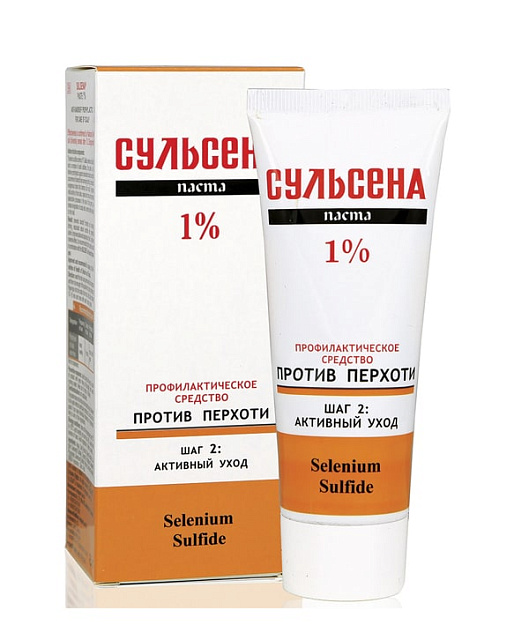 Cредство по уходу за кожей волосистой части головы против перхоти паста СУЛЬСЕНА 1%, 75 мл