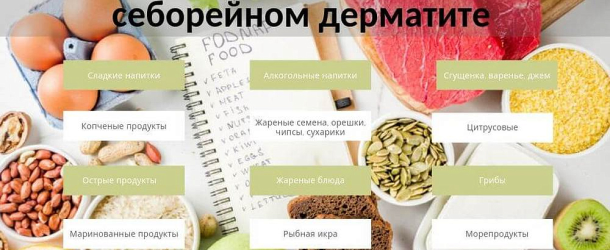 Диета при себорейном дерматите