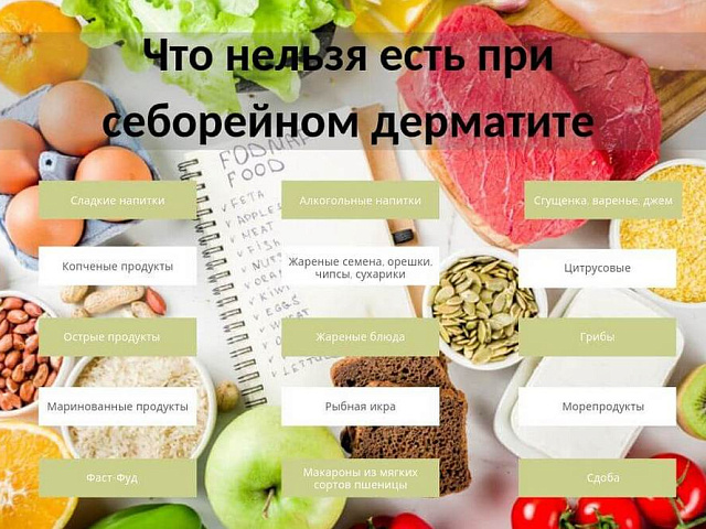 Диета при себорейном дерматите